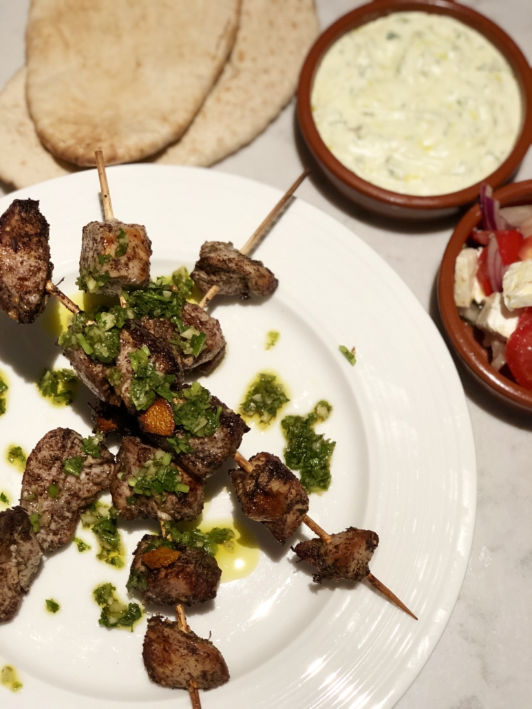 Zatar and Sumac Chicken Skewers Beez Larder